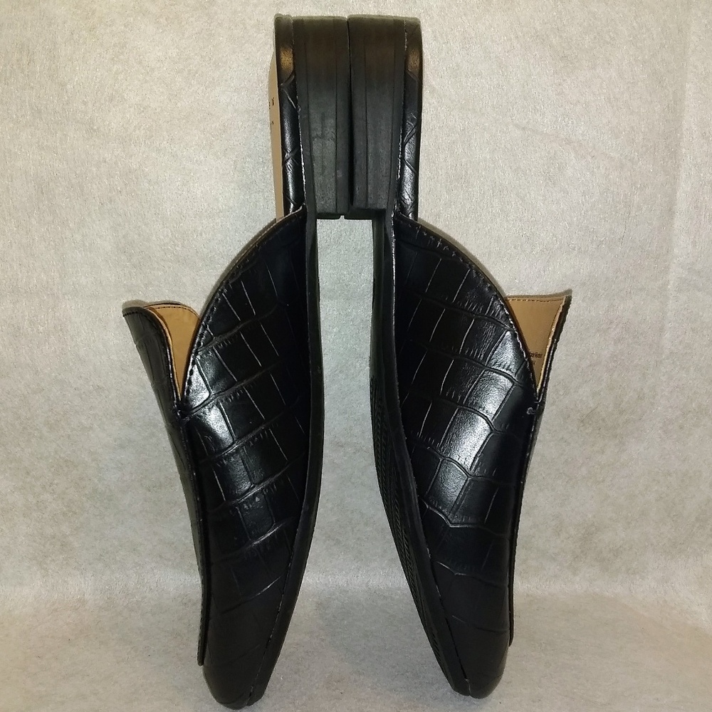Women's Anney Backless Mules A New Day Black - Picture 8 of 8